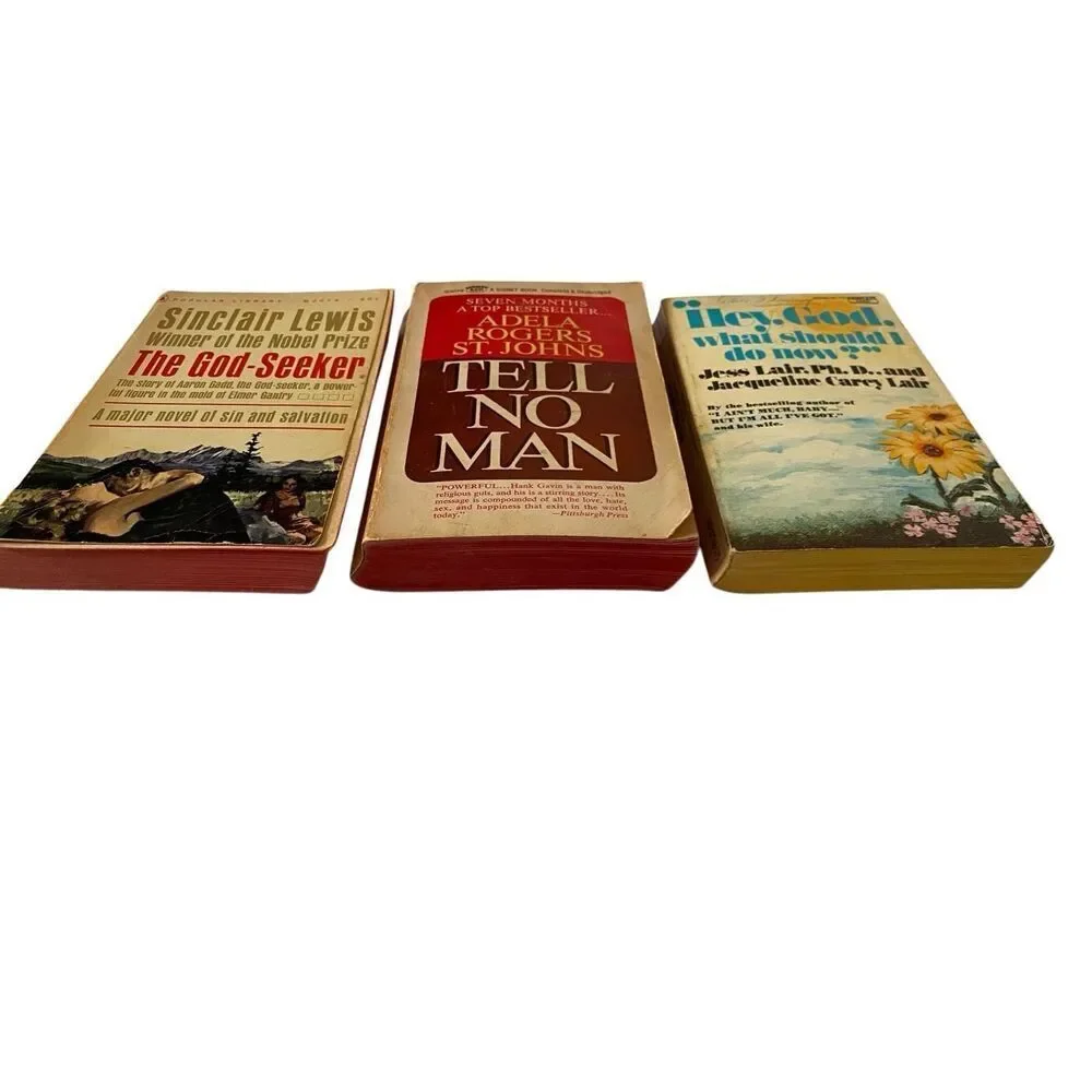 Lot of 3 The God Seeker Tell No Man Paperback Books Religious
